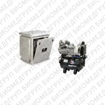 Cattani 30160 безмасляный компрессор для двух стоматологических установок, c кожухом, c осушителем, с ресивером 30 л 160 л/мин