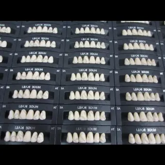 Зубы акриловые 2х слойные Kaili гарнитур 28 зубов, HUGE DENTAL T6B3