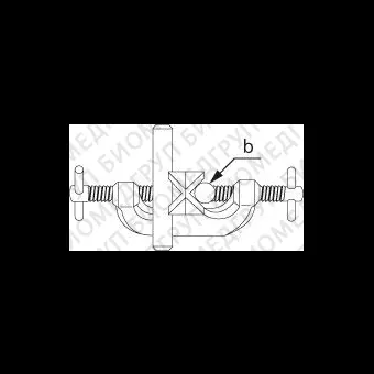 Узел крепежный, d 827, угол 90, нержавеющая сталь, Bochem, B08540271