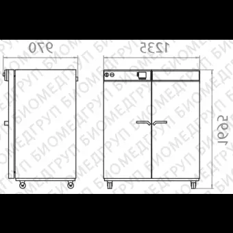 Камера испытательная тепло, 5 выше комн....300С, M720, 720 л, Binder, 90100205