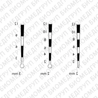 LM 8520B  зонд пародонтологический со шкалой 2 мм, окончание  шарик