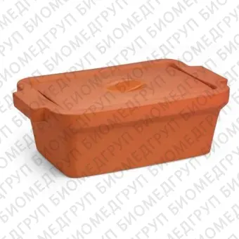 Емкость для льда и жидкого азота 4 л, оранжевый цвет, с крышкой, Midi, Corning BioCision, 432111