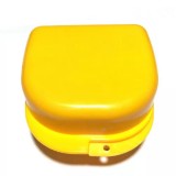 Plastic Box бокс пластиковый, 78*83*45 мм, цвет: желтый