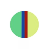Erkoflex multicoloured - термоформовочные пластины, четырехцветные, диаметр 120 мм, 1 шт.