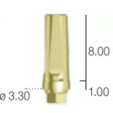 Абатмент прямой, переустанавливаемый, Sweden&Martina (3.3 мм х 11 мм шейка 1 A-MD-330-1)